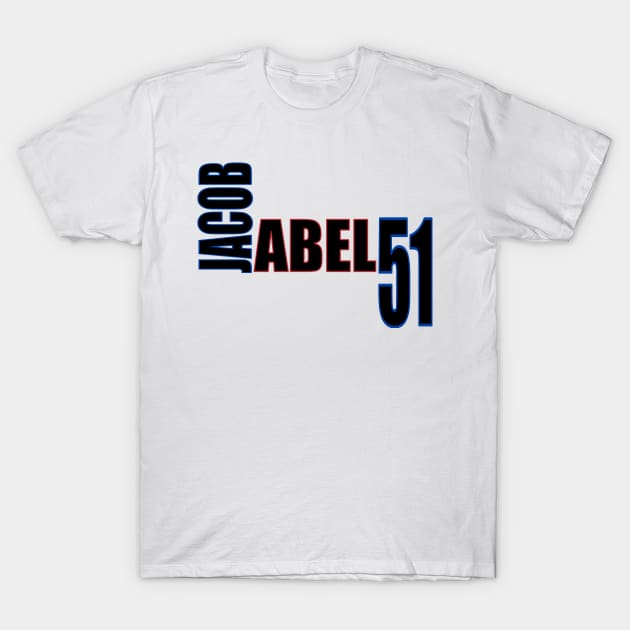 Jacob Abel '23 black text T-Shirt by SteamboatJoe
